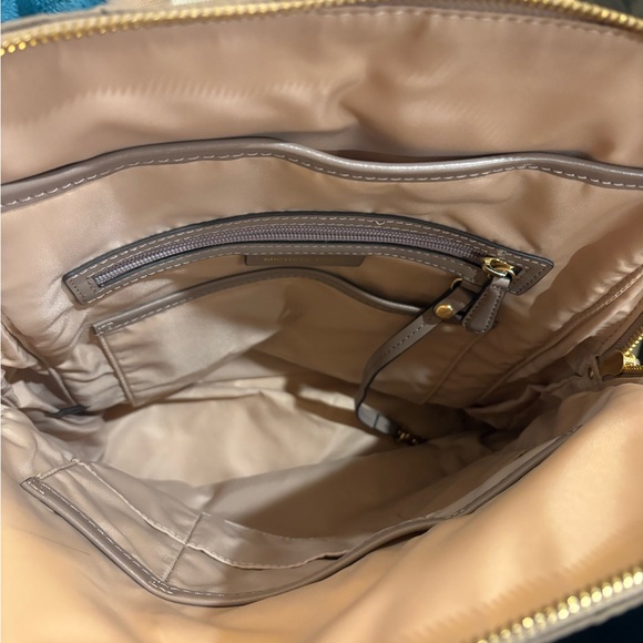 Michael Kors Taupe Nylon Backpack with Gold Hardware - Picture 4 of 6